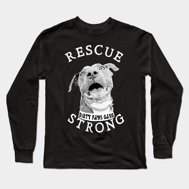 DIRTY PAWS GANG BLUE! Long Sleeve T-Shirt by Dirty Paws Gang